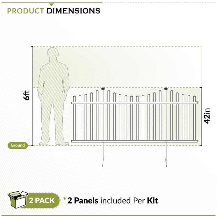 Manchester Vinyl Picket Garden Fence Kit